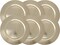 Metallic Foil Charger Plates - Set of 6 - Made of Thick Plastic - Gold